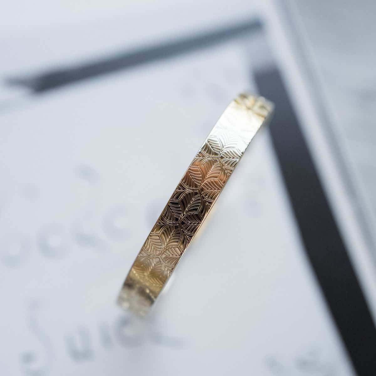 CAMELIA Bracelet dore scaled
