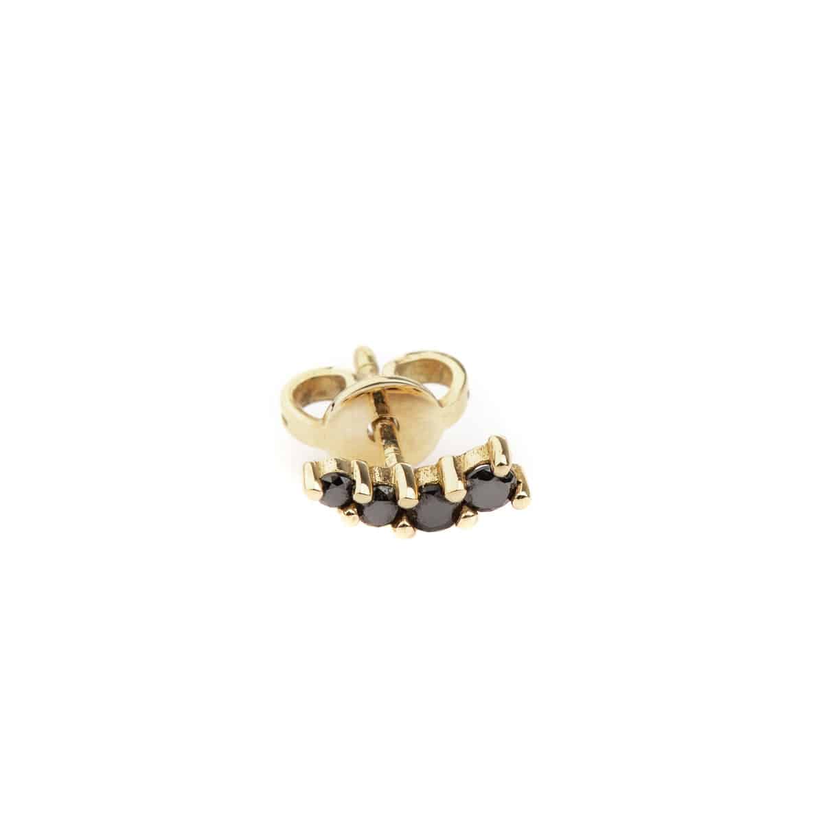 Boucle COMETE Diamants noirs