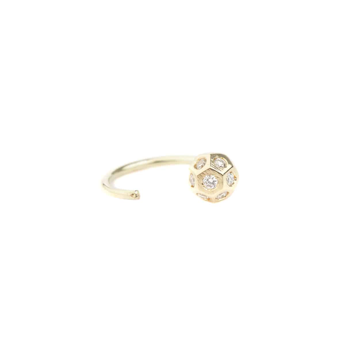 boucle d'oreille en or