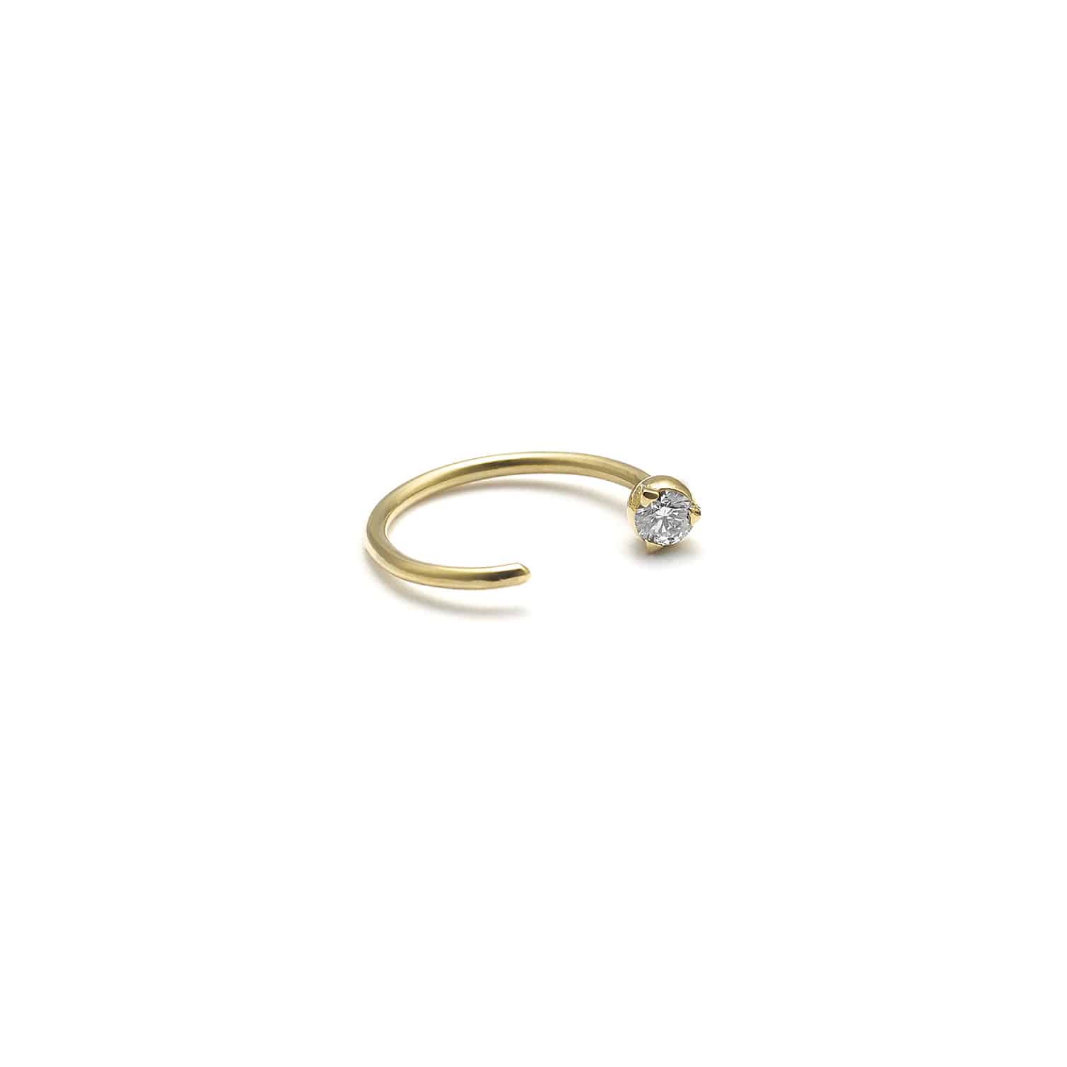boucle venus diamant blanc