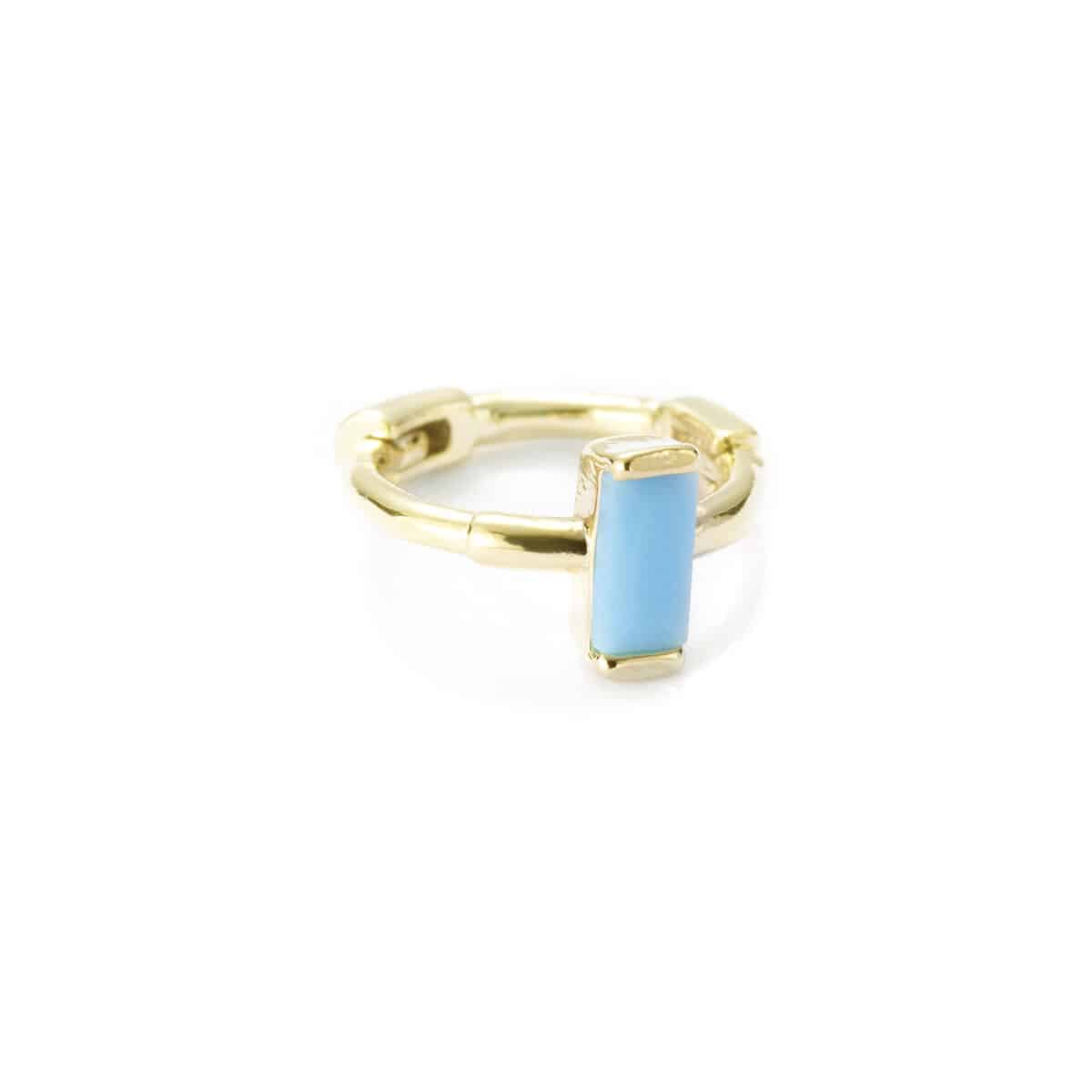 Boucle CELESTE Baguette Turquoise